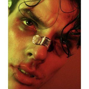 Alan Crocetti band Aid Finishes, niche designs, y2k style nose clip